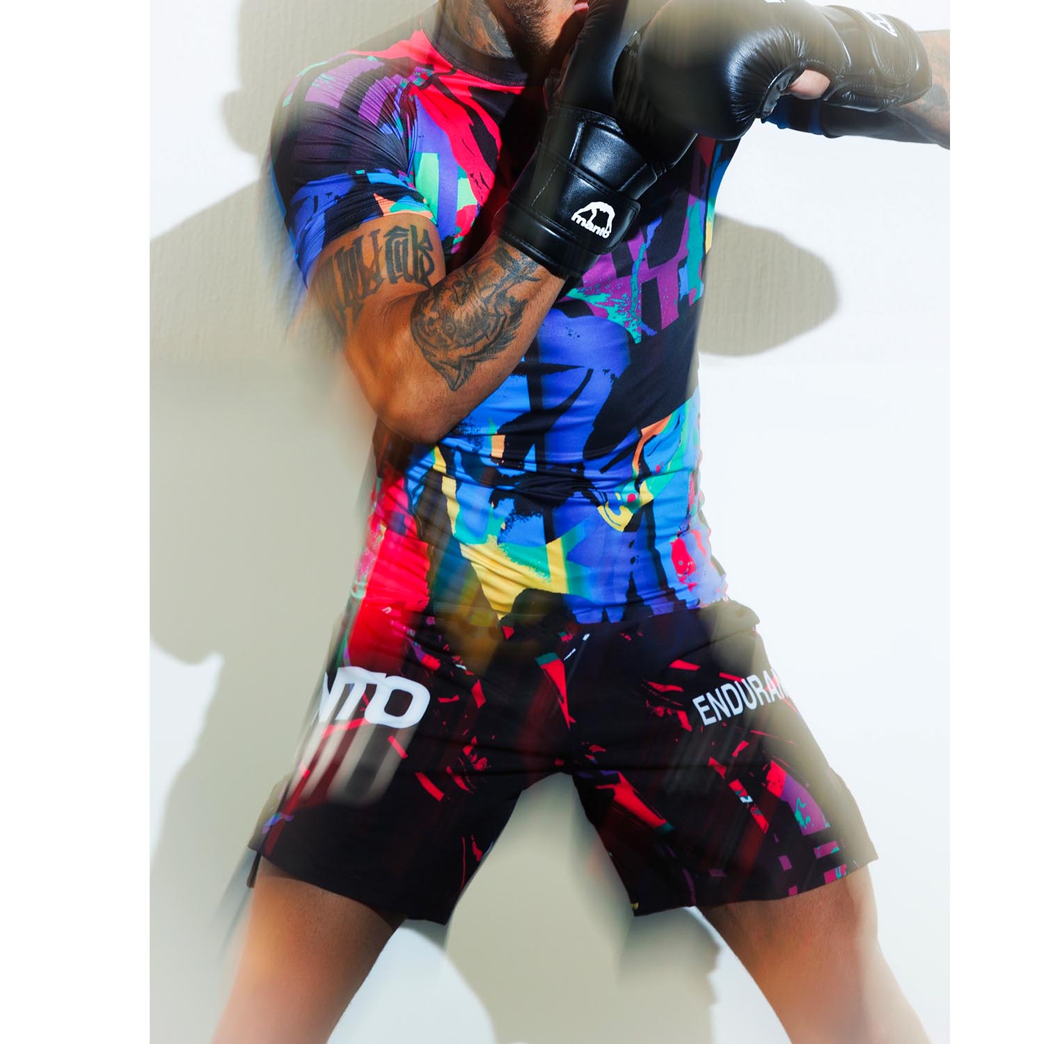 MANTO MMA Fight Shorts, Rave, schwarz XXL