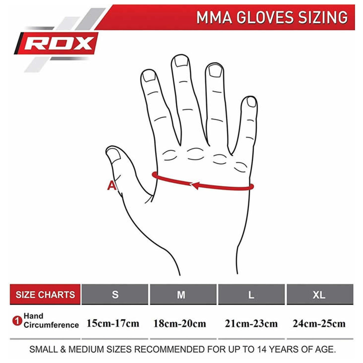 RDX MMA Boxing Gloves, New Model F12, black-red, S