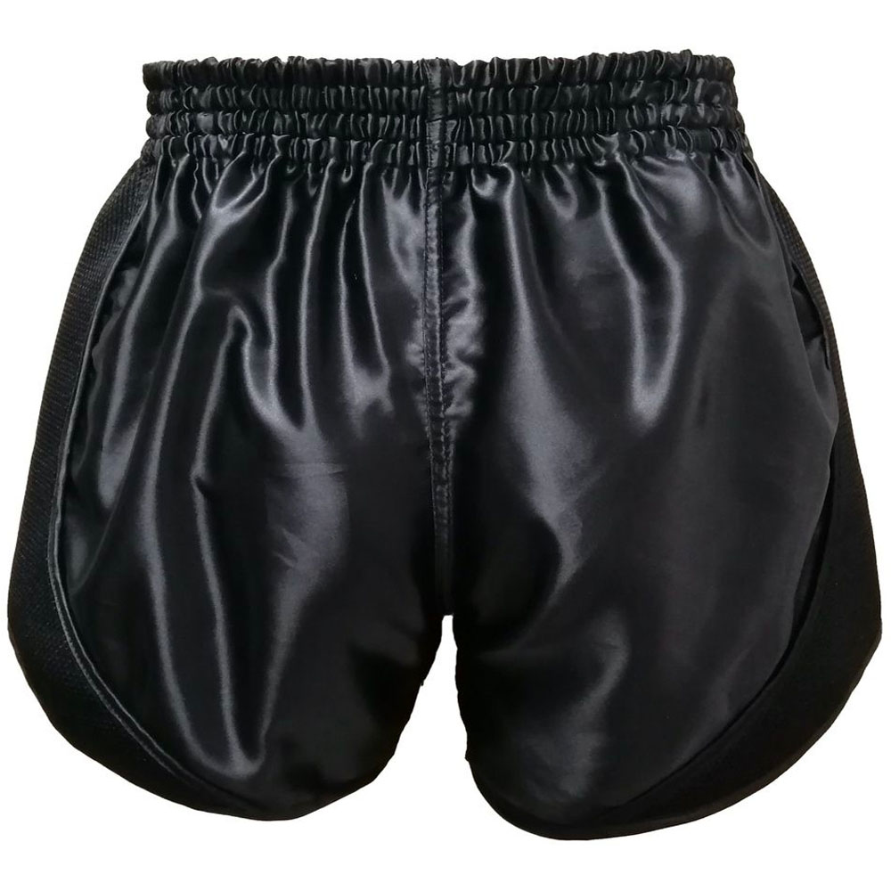 KING PRO BOXING Muay Thai Shorts, Retro Mesh 1, schwarz, M
