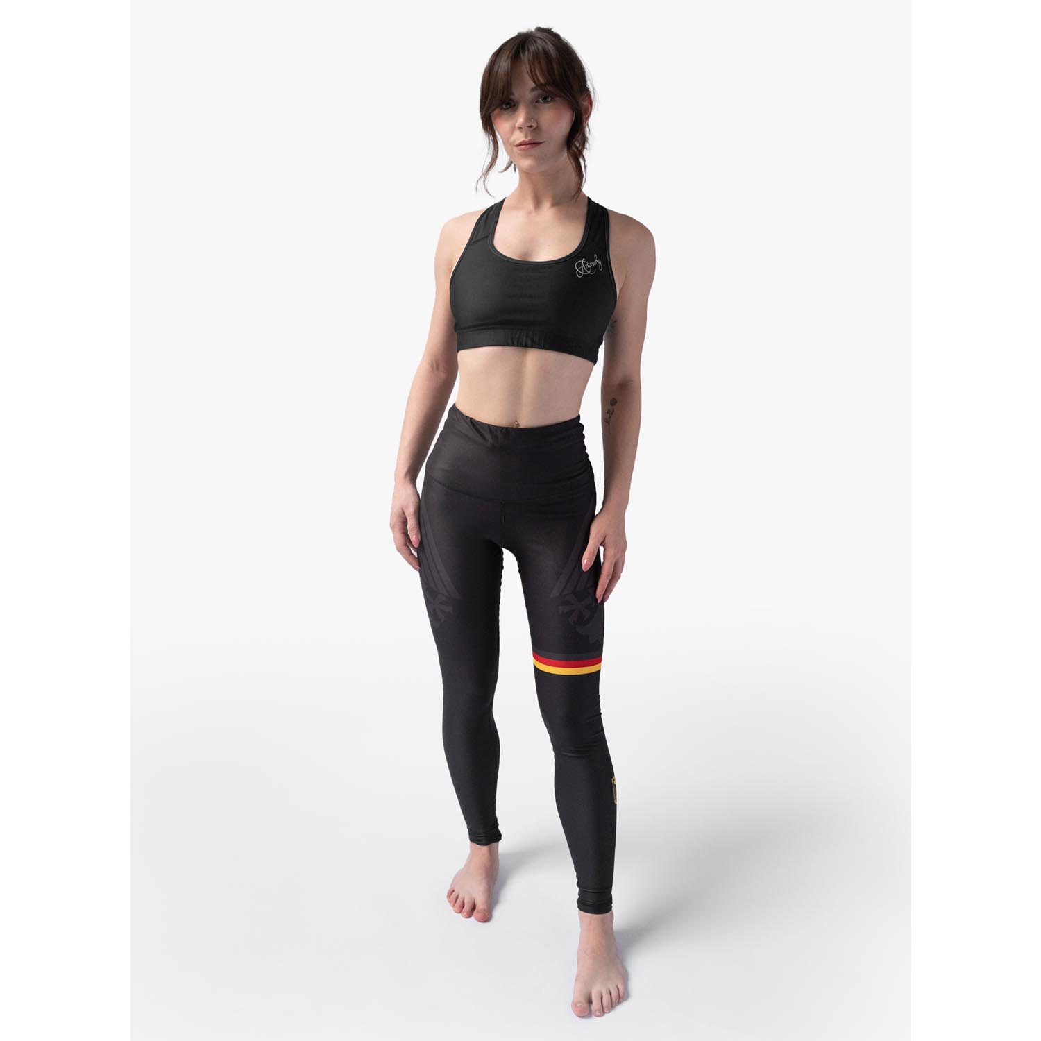 Anarchy Apparel Compression Leggings, Black Eagle, S