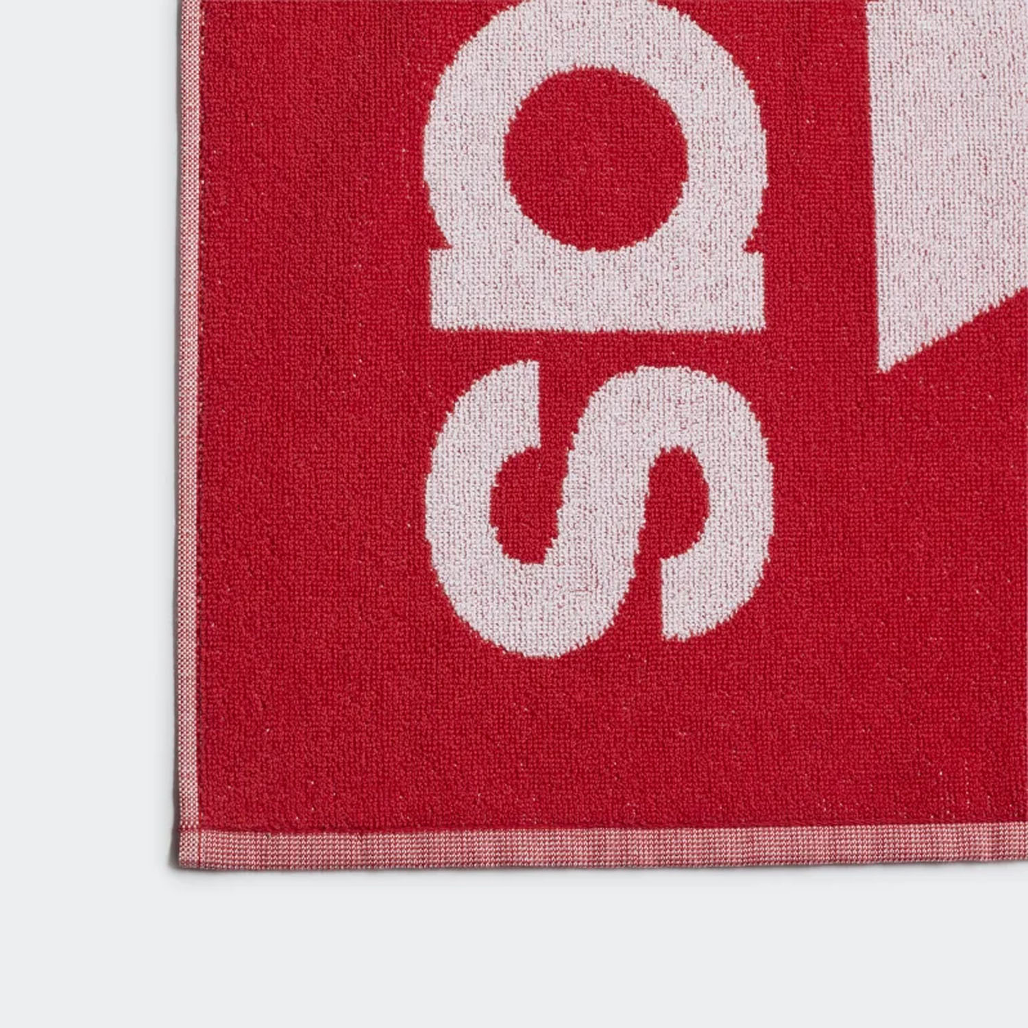 adidas Handtuch, T19, rot-weiß