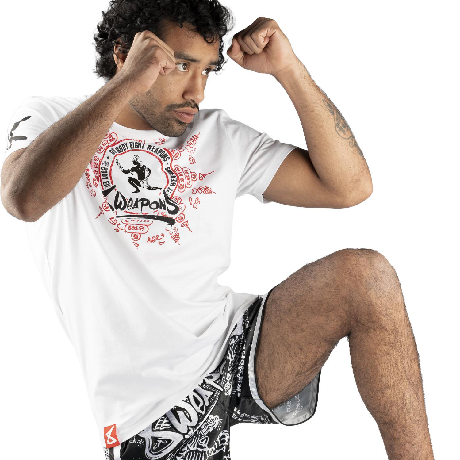 8 WEAPONS T-Shirt, Eight Ways, White, XXL