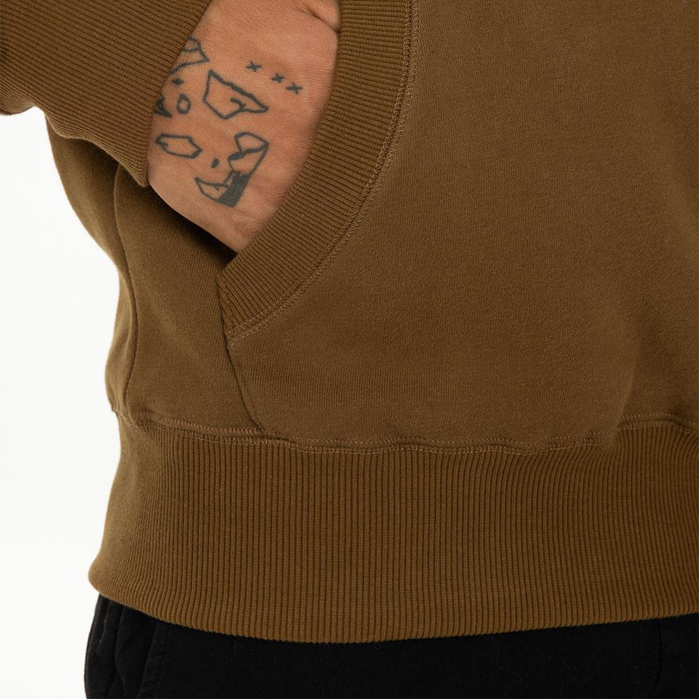 Pit Bull West Coast Hoody, Small Logo 21, braun, S