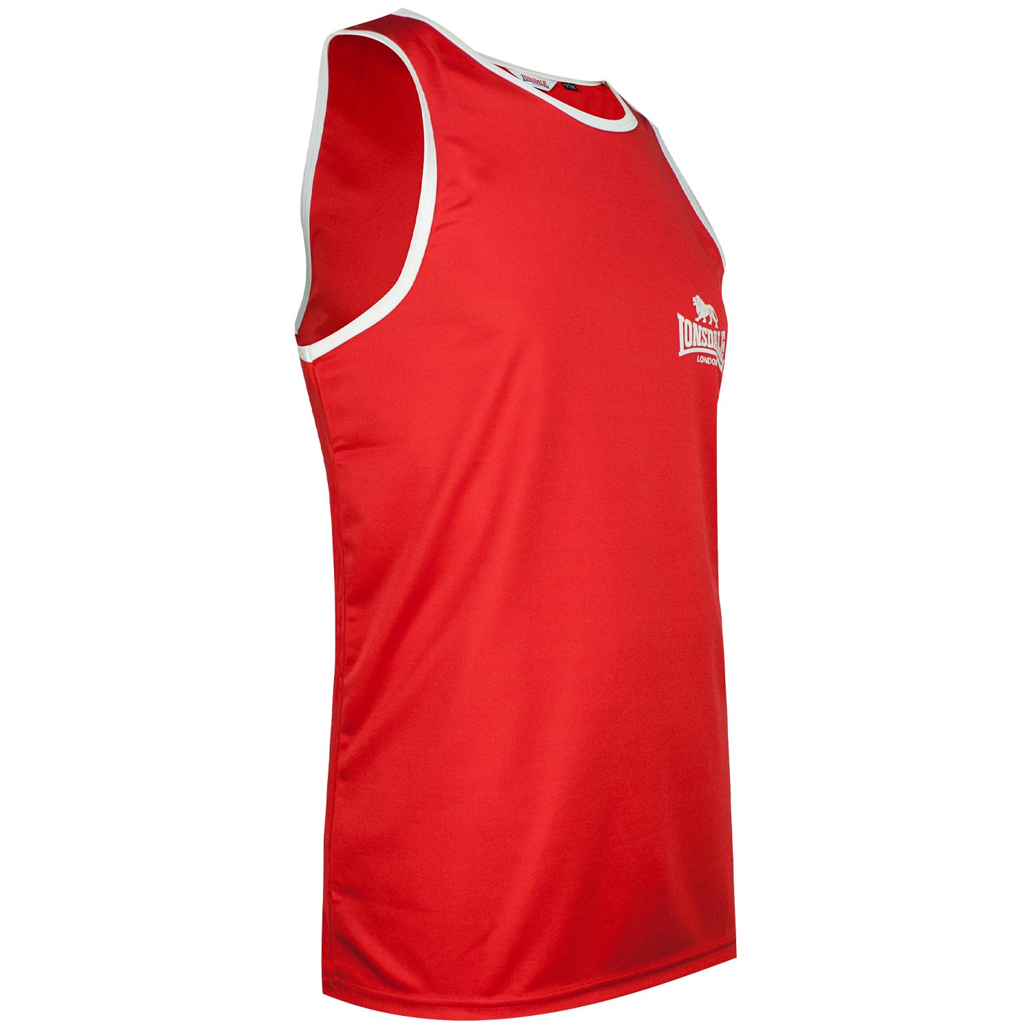 Lonsdale Tank Top, Amateur Singlet, red, XL