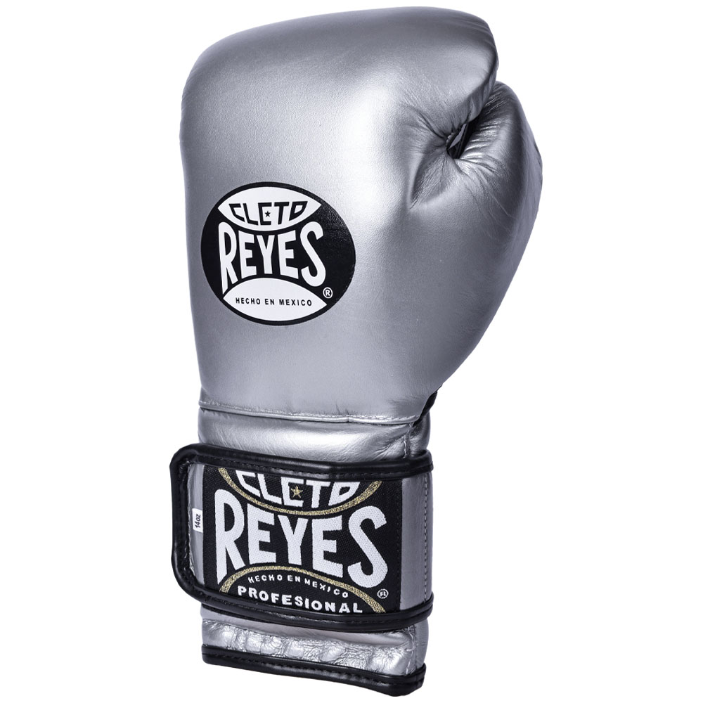 Cleto Reyes Boxhandschuhe, Klett Sparring, silber, 14 Oz