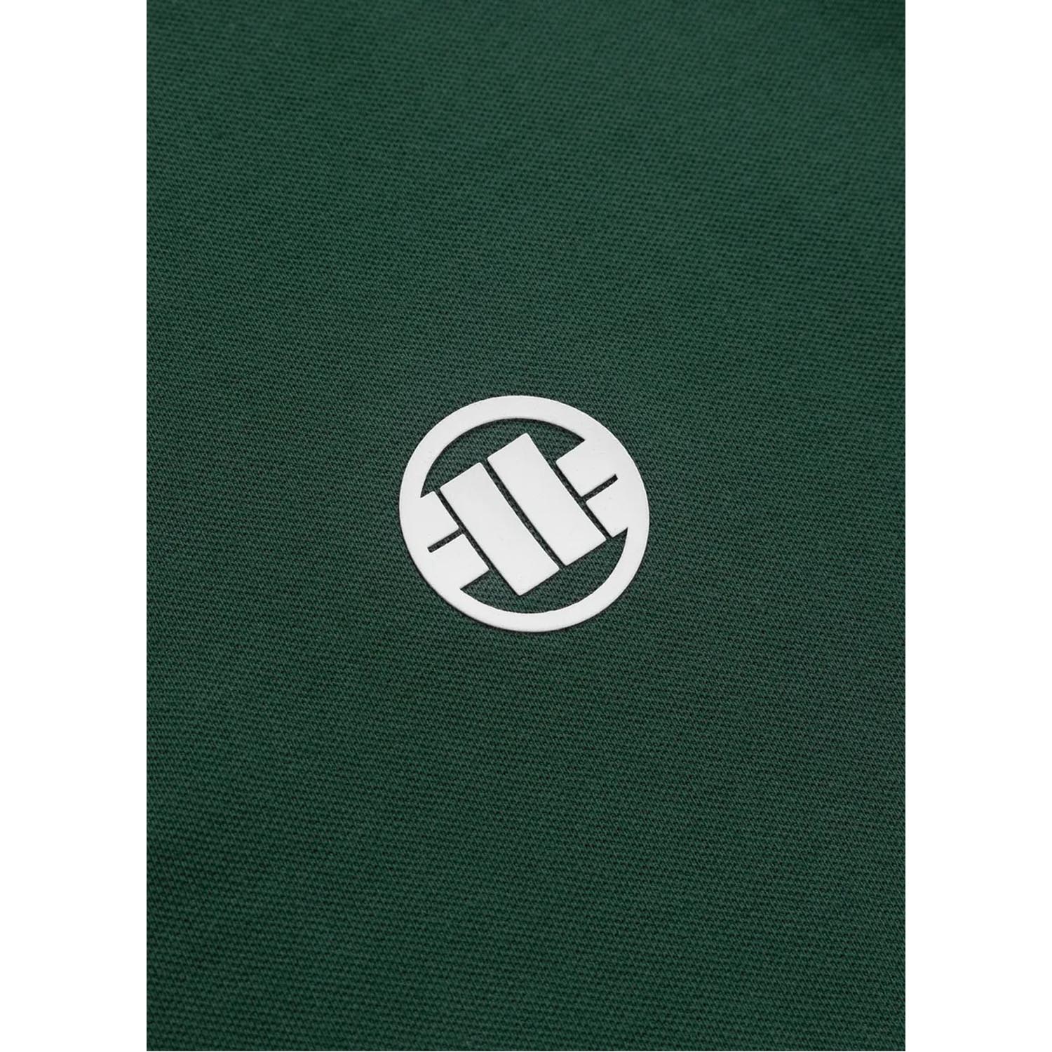 Pit Bull West Coast Polo T-Shirt, Pique Stripes, Regular, green, XXXL