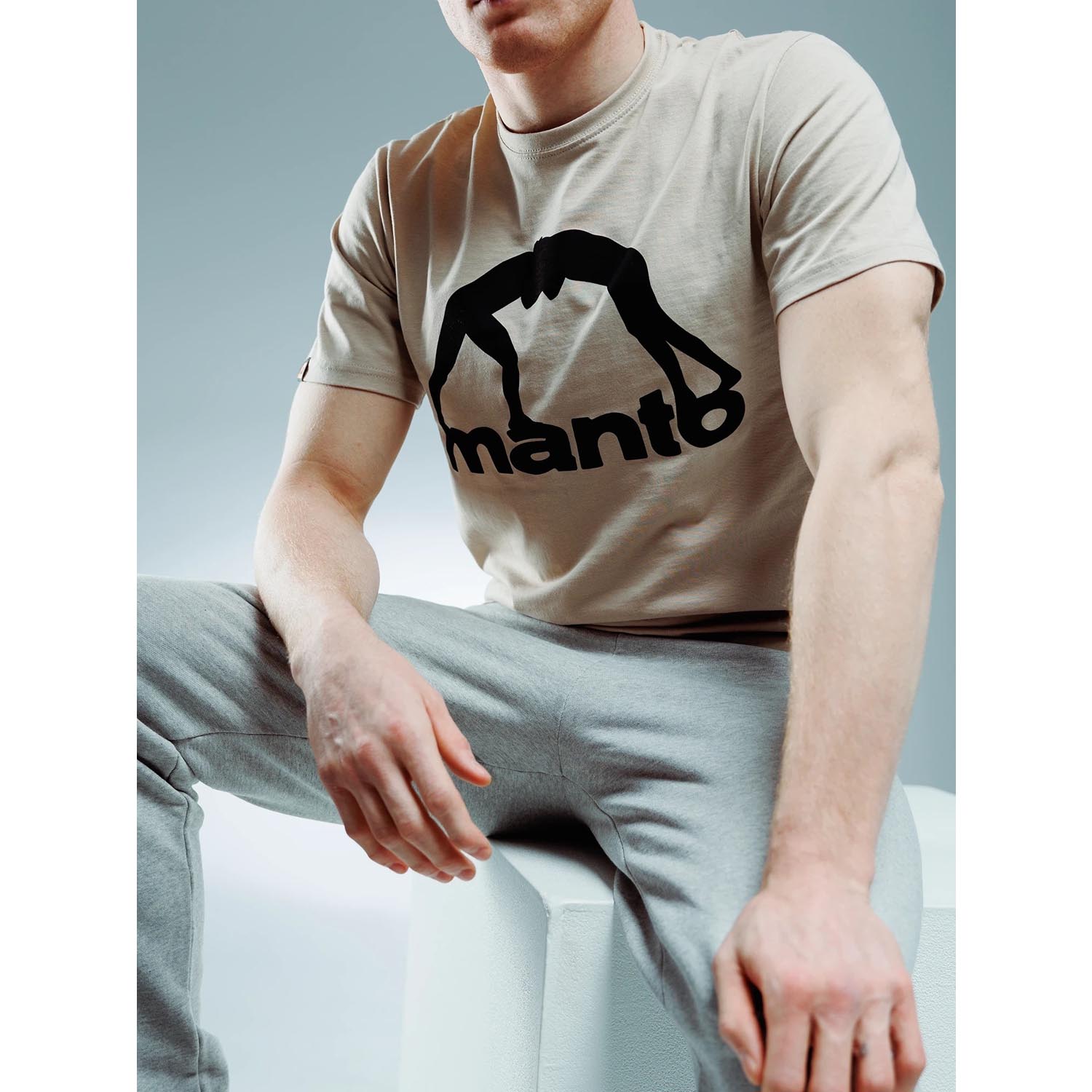 MANTO T-Shirt, Vibe 25, beige-black, XXL