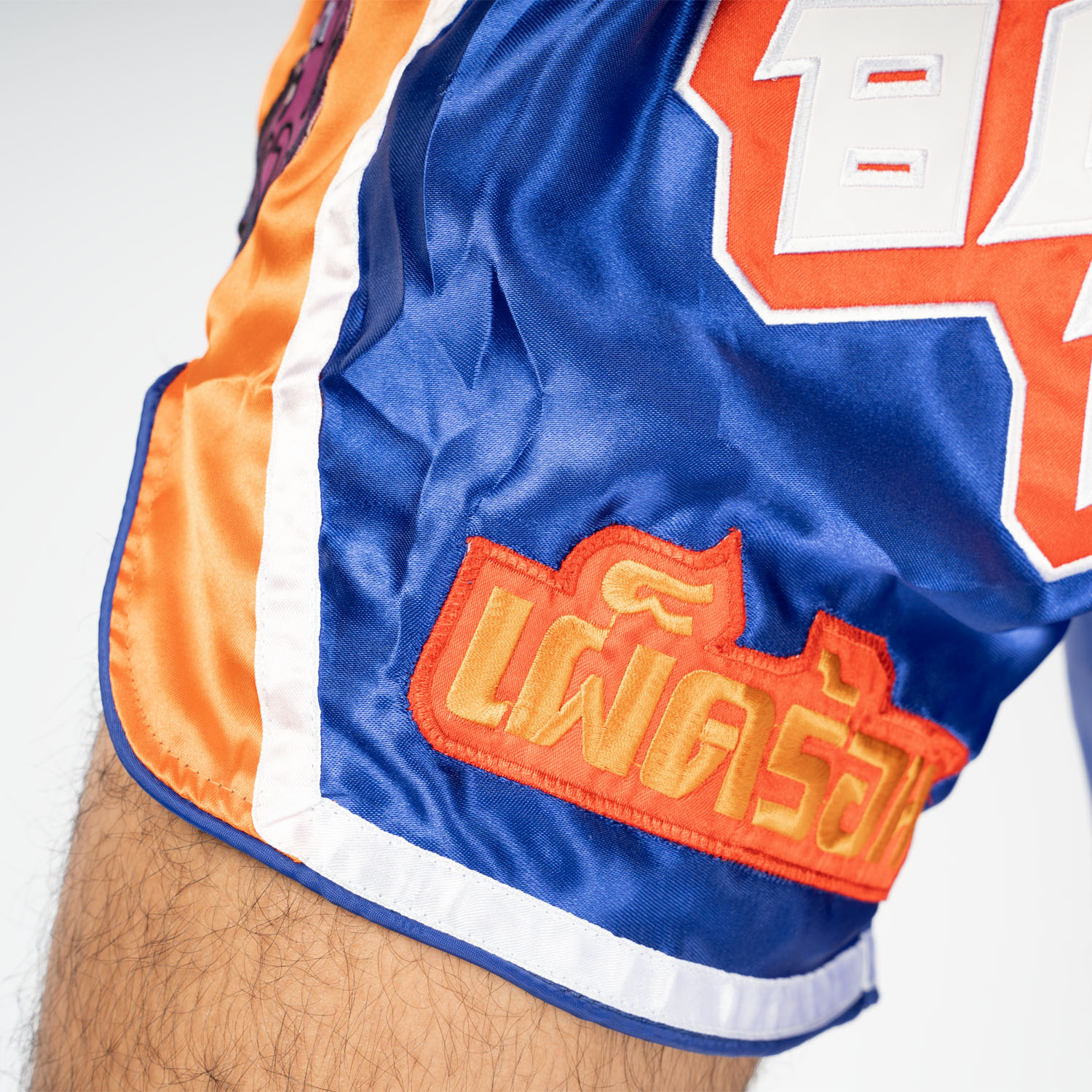 8 WEAPONS Muay Thai Shorts, Muay Talay, blau, XL