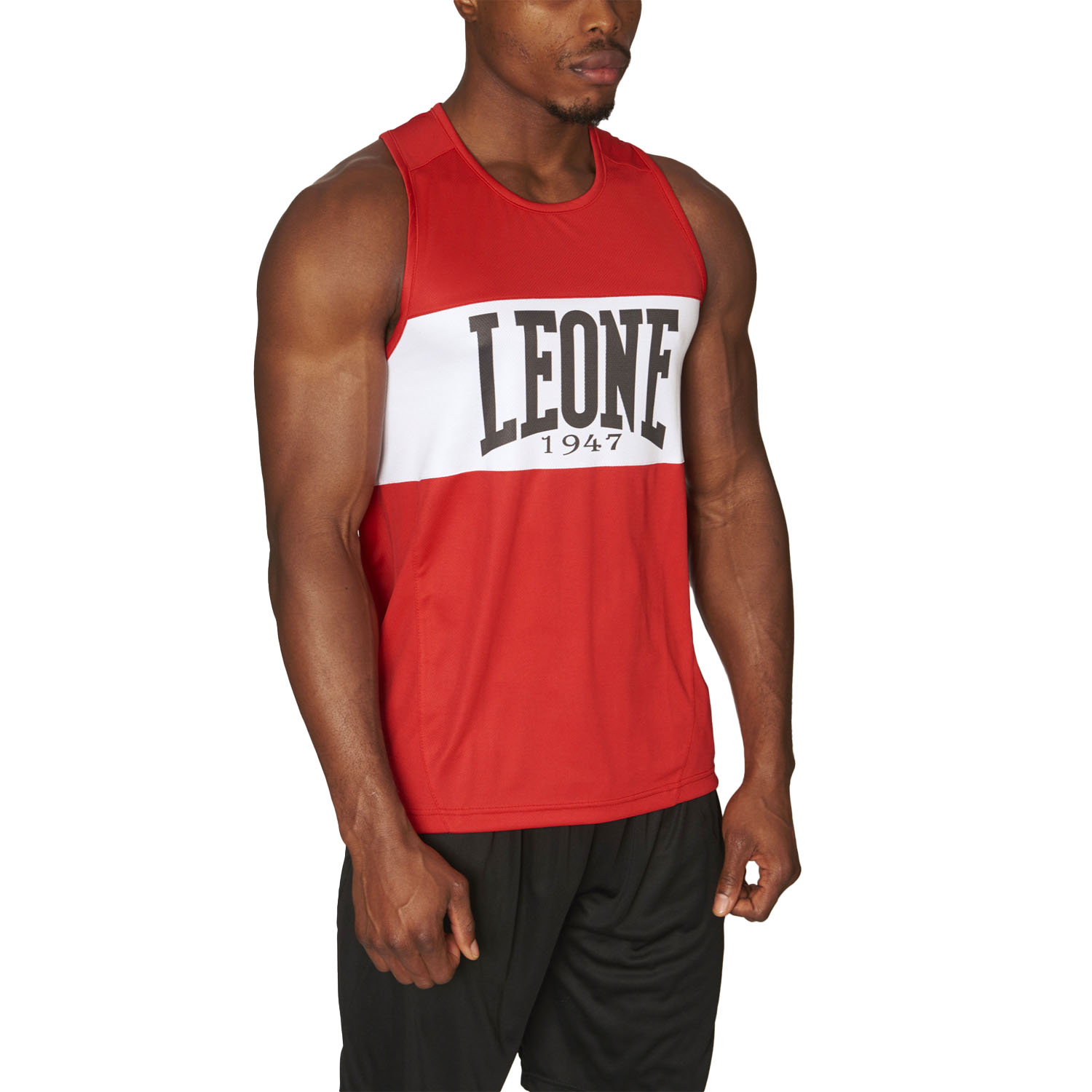 LEONE Boxing Top, Singlet, Shock, AB224, rot, S