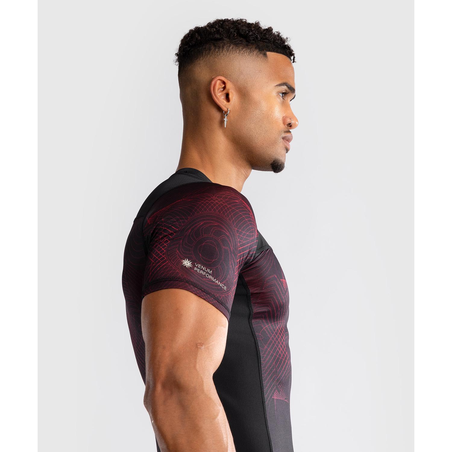 VENUM Rashguard, S/S, G-Fit Air, black-red, L