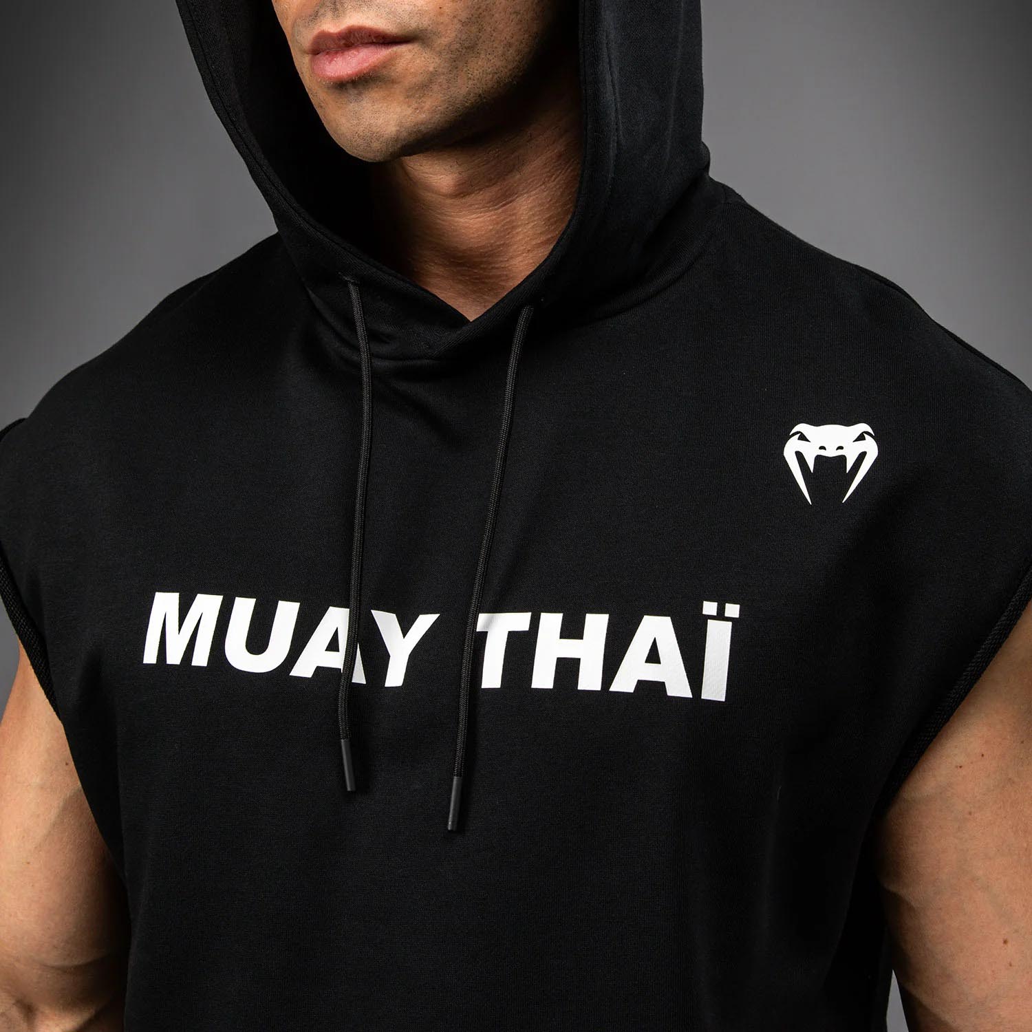 VENUM Hoody Sleeveless, Muay Thai VT, black-white, XXL