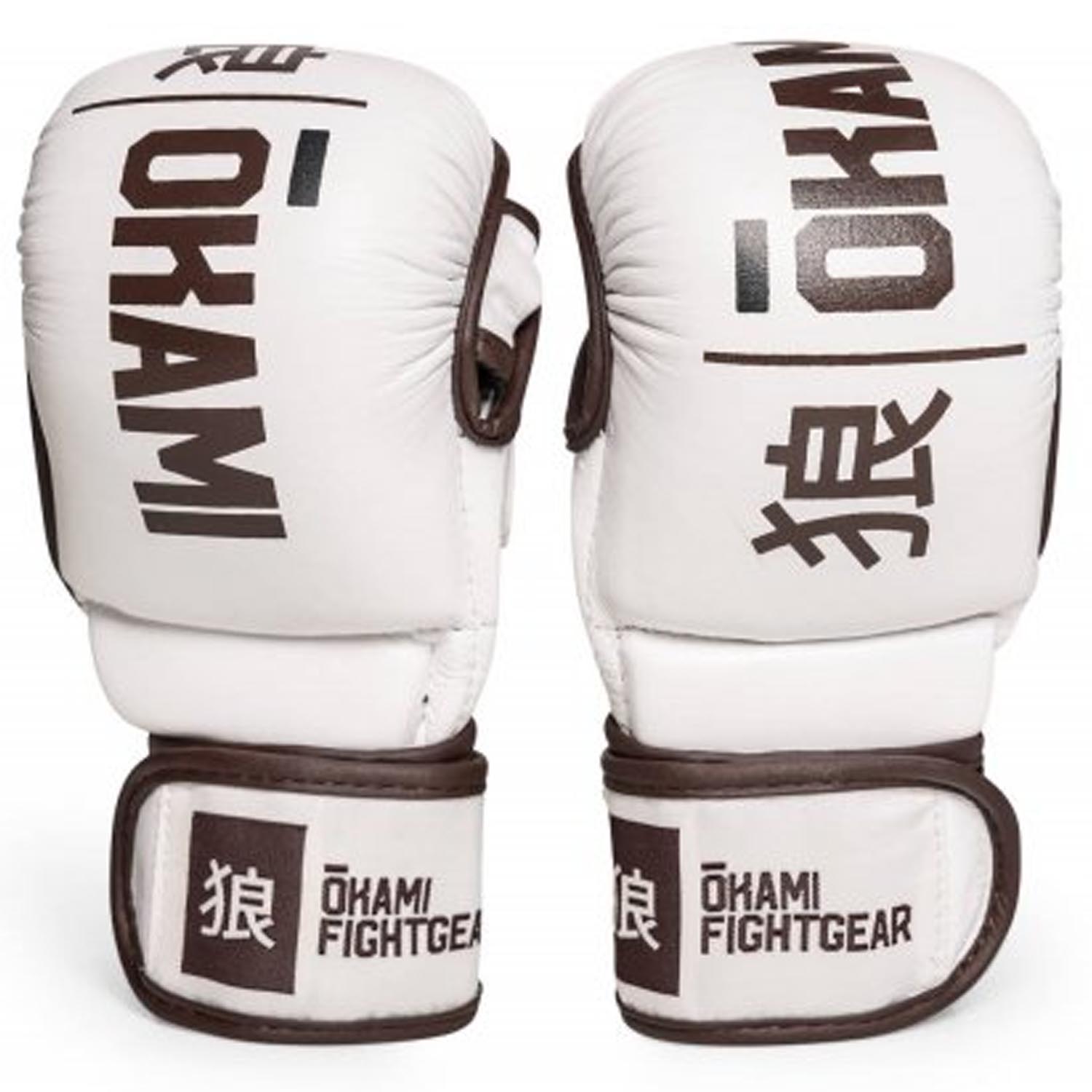 OKAMI MMA Sparring Handschuhe, Hi Pro, weiß, XL