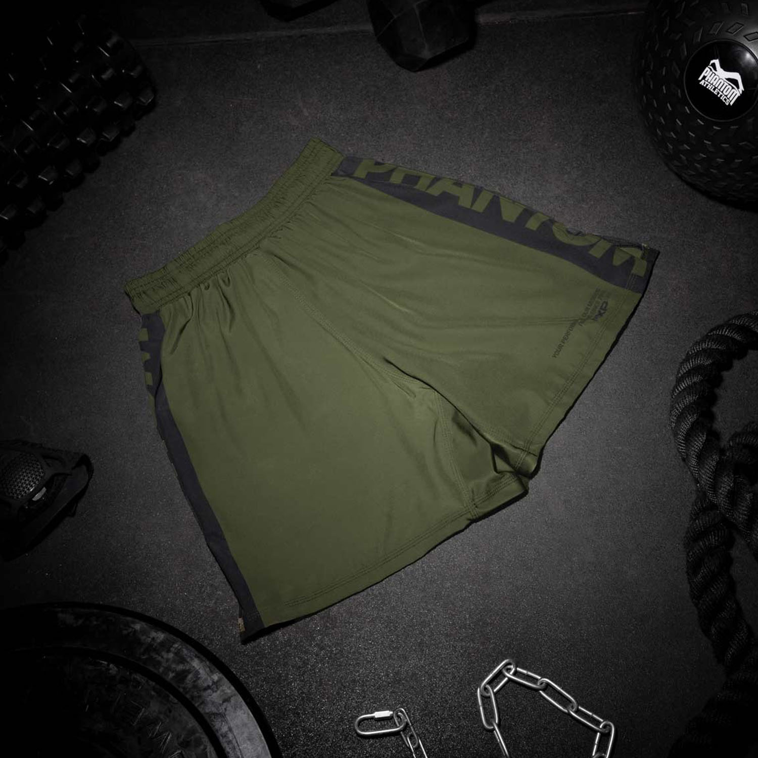 Phantom Athletics MMA Fight Shorts, Evo Apex, olive, XXL