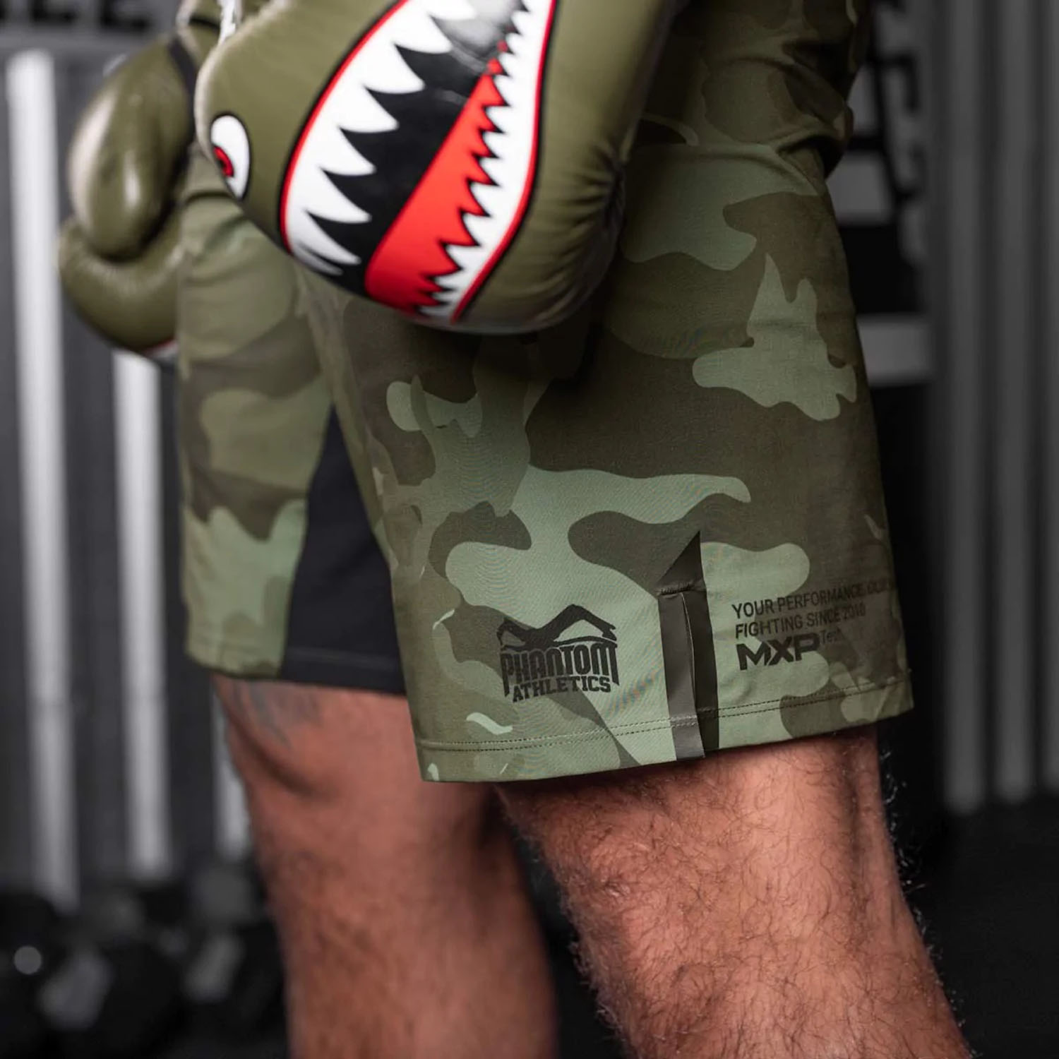 Phantom Athletics MMA Fight Shorts, Flex, Woodland, M