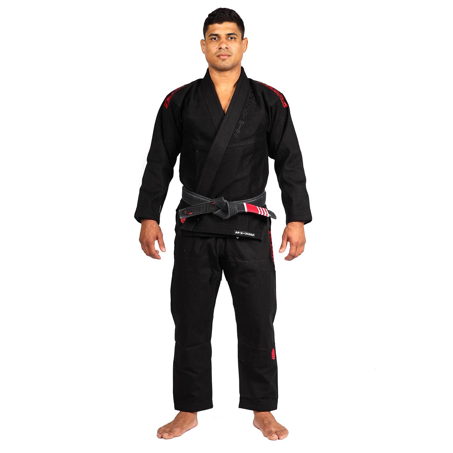 Tatami BJJ GI, Estilo Black Label, black-red, A1