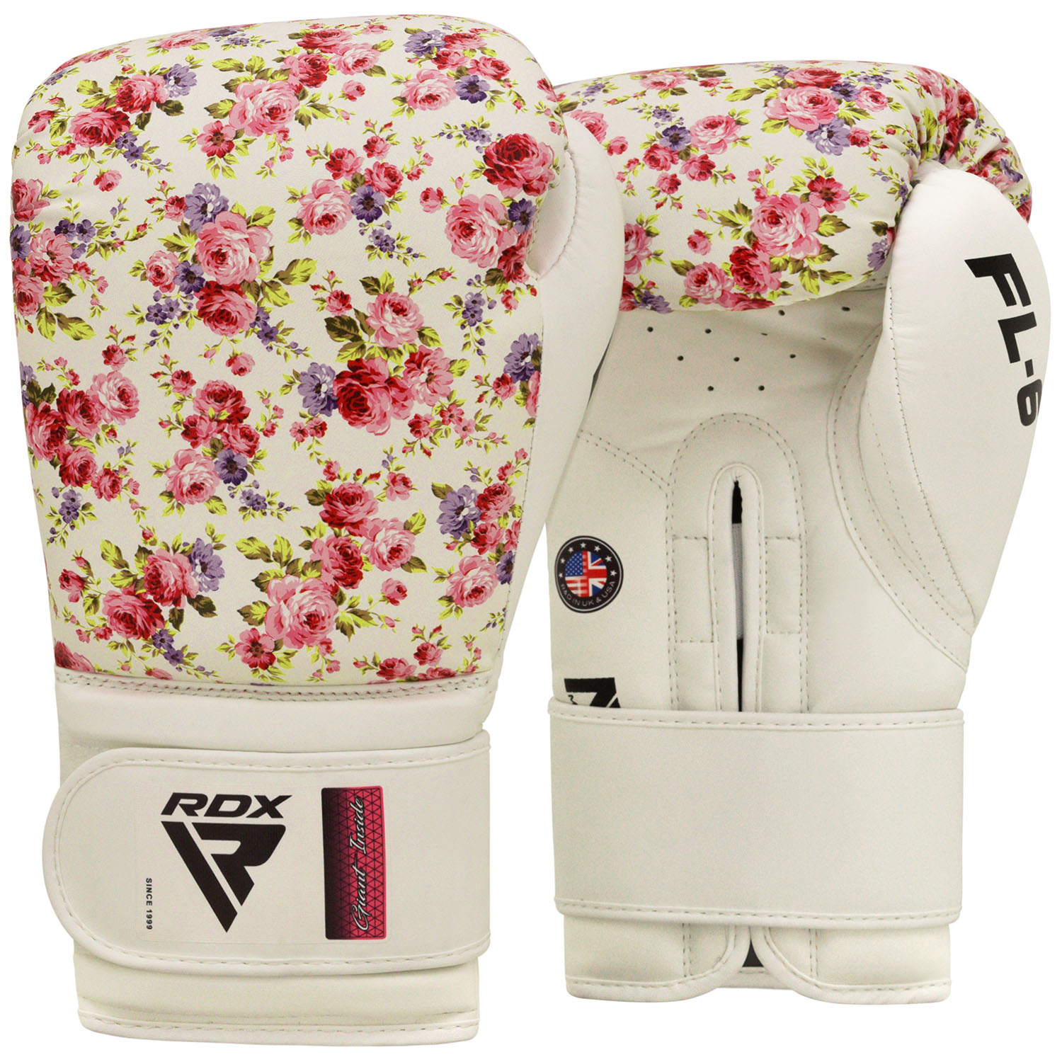 RDX Boxing Gloves, FL6, white