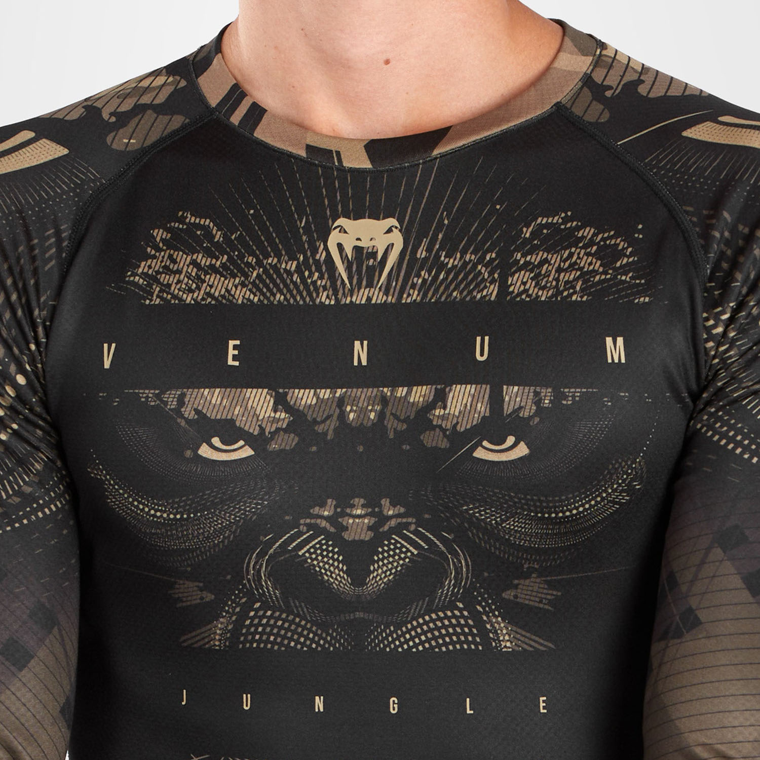 VENUM Rashguard, L\S, Gorilla Jungle, black-sand, XXL