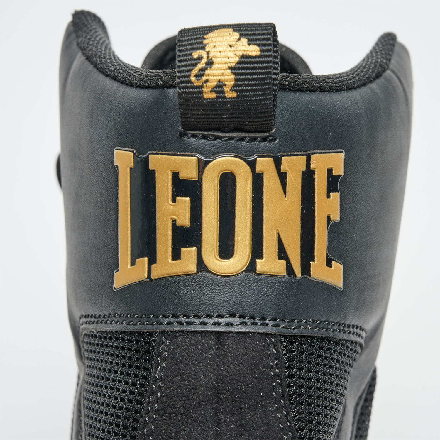 LEONE Boxschuhe, Premium, schwarz-gold, 42