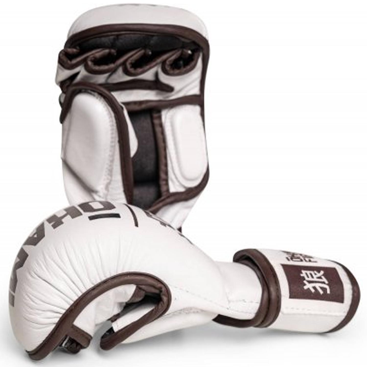 OKAMI MMA Sparring Gloves, Hi Pro, white, S