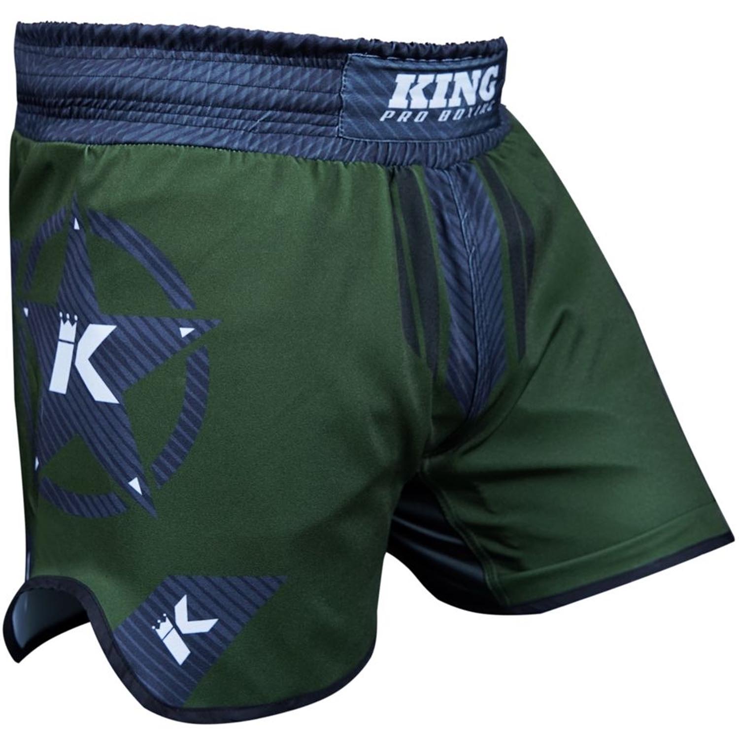 KING PRO BOXING MMA Fight Shorts, Legion 1, grün-grau, XL