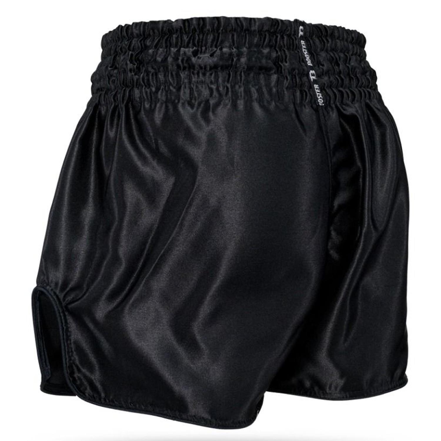 Booster Muay Thai Shorts, Thunder, schwarz-rot, S