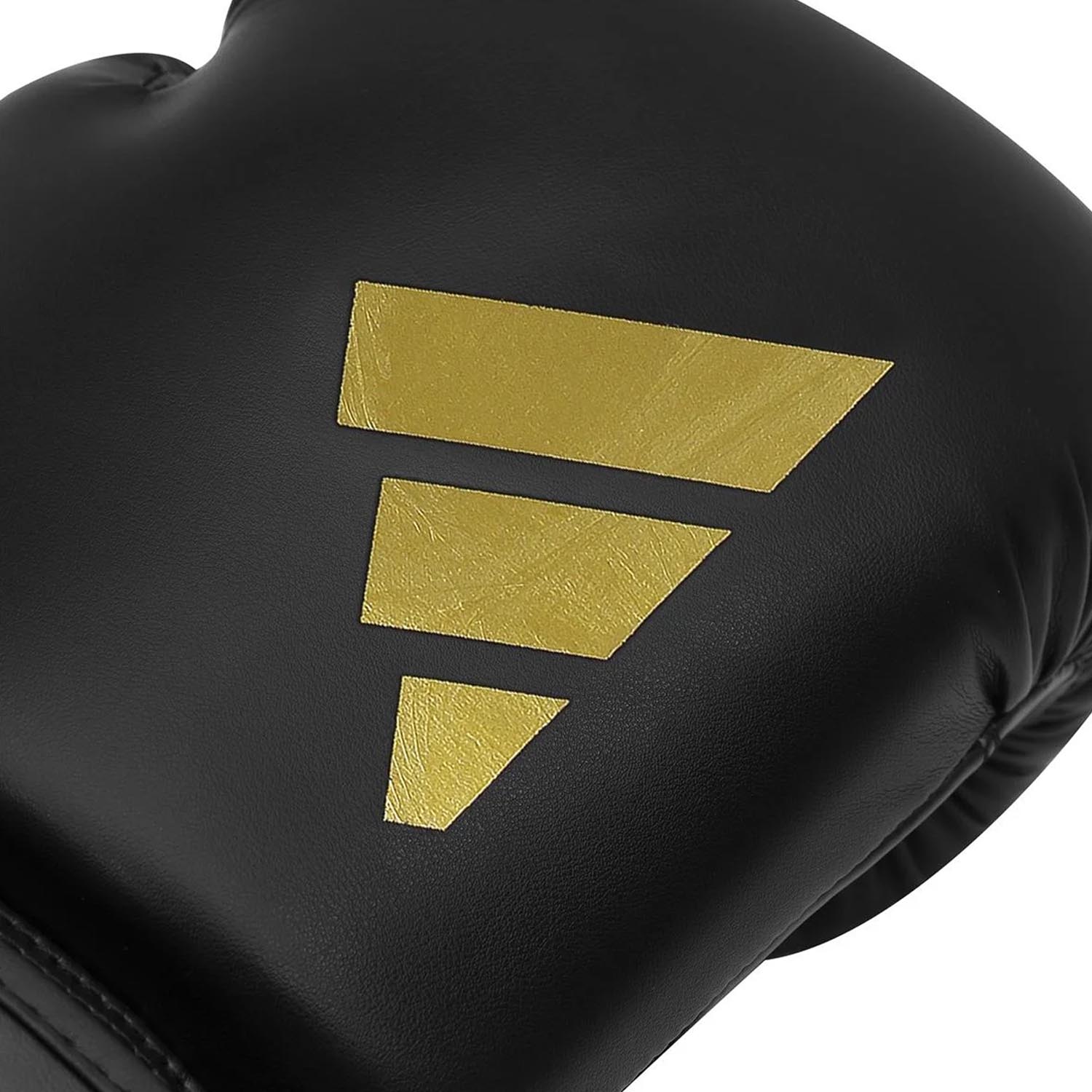 adidas Boxhandschuhe, Speed 50, schwarz-gold, 10 Oz