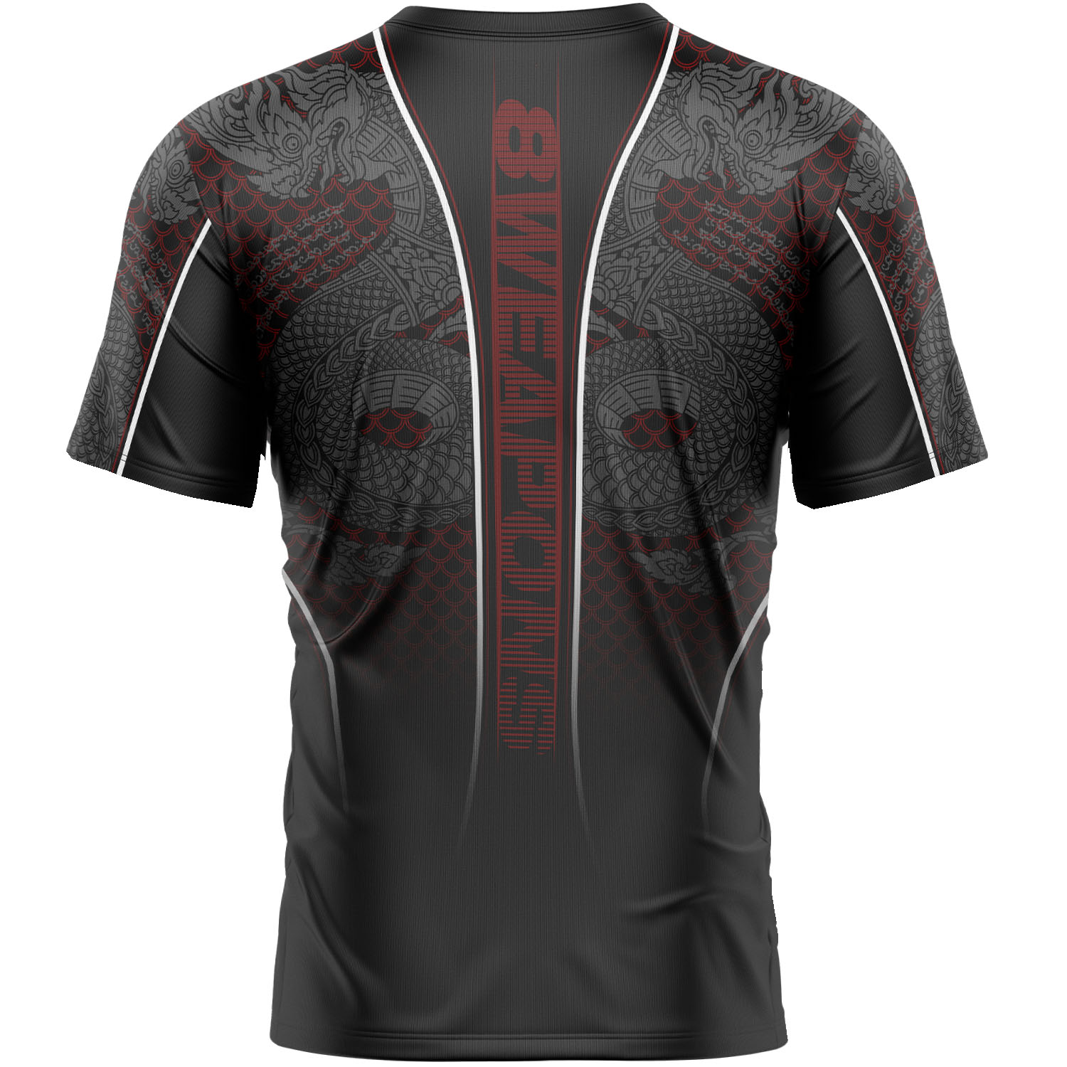 8 WEAPONS Functional T-Shirt, Naga Yant, schwarz-rot, XXL