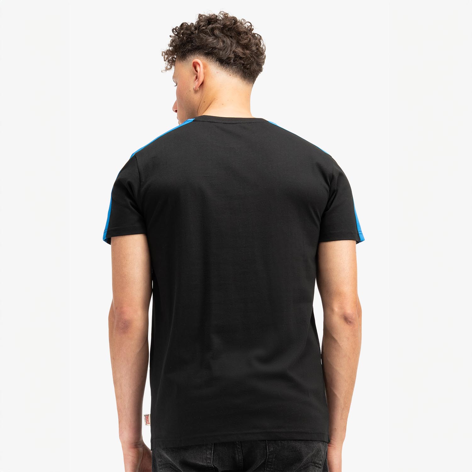 Lonsdale T-Shirt, Henconner, black-blue, S