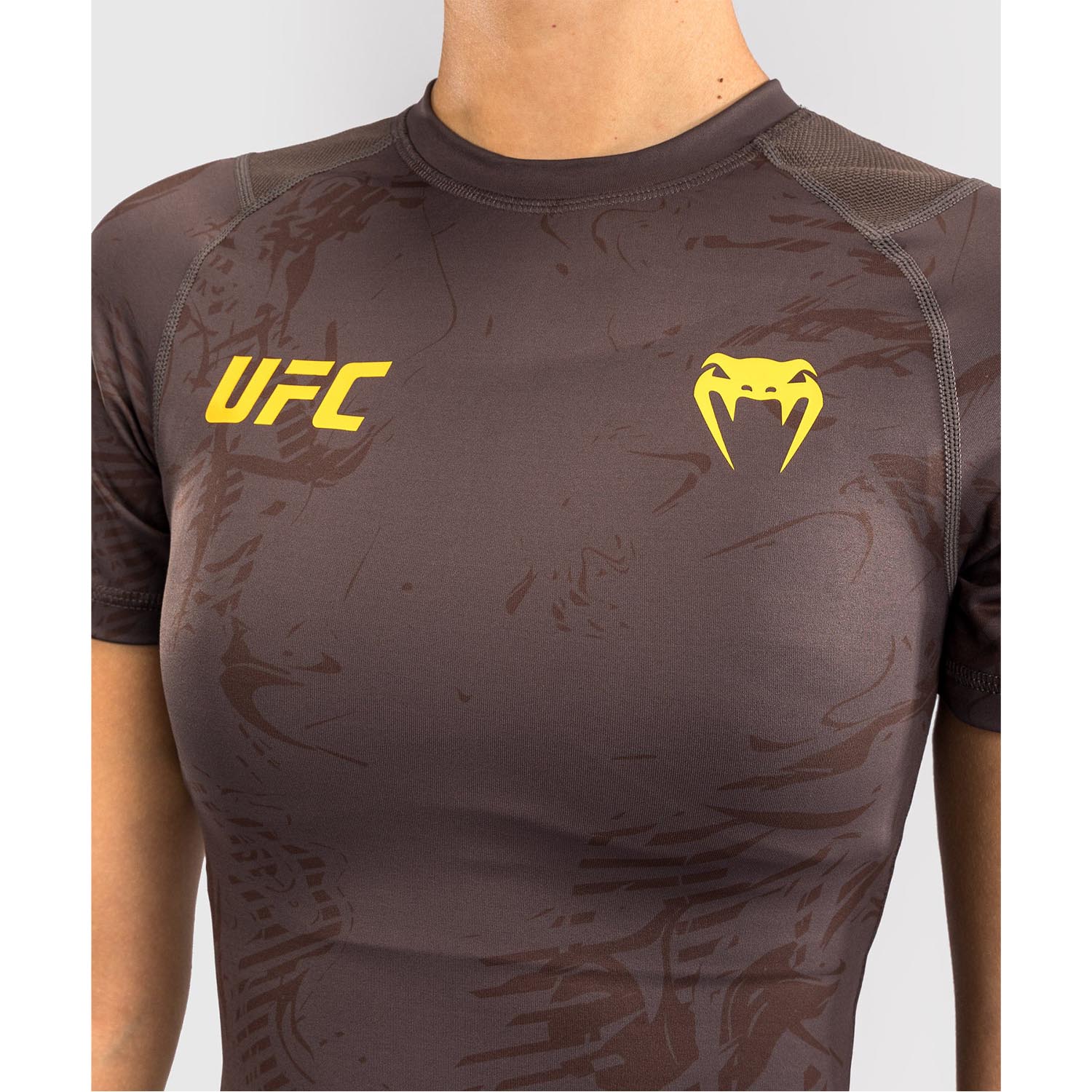 VENUM Rashguard S/S, Women, UFC Fusion Fight Week, brown, M