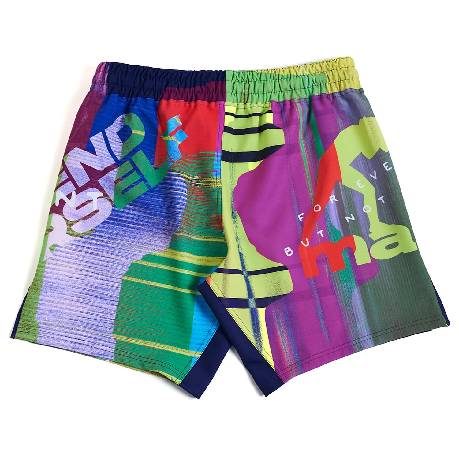 MANTO MMA Fight Shorts, Neon Abstract, XXL