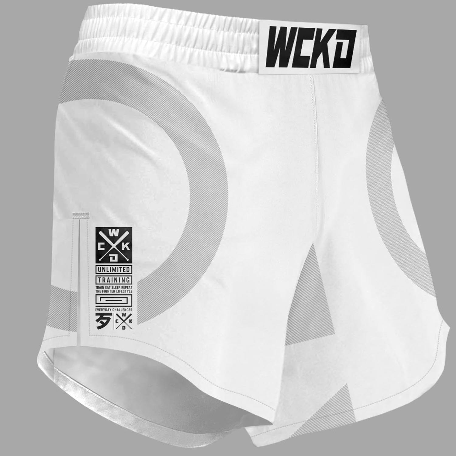 Wicked One MMA Fight Shorts, Element Kruz, weiß, XXL