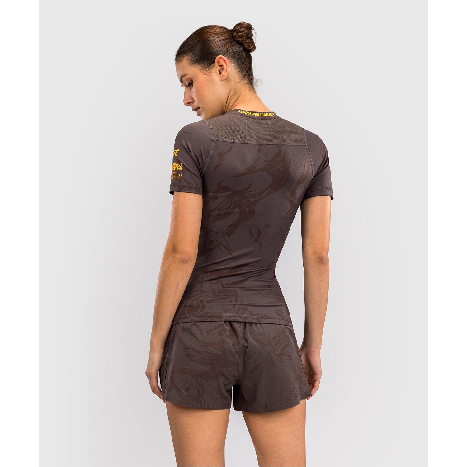 VENUM Rashguard S/S, Women, UFC Fusion Fight Week, brown, XS