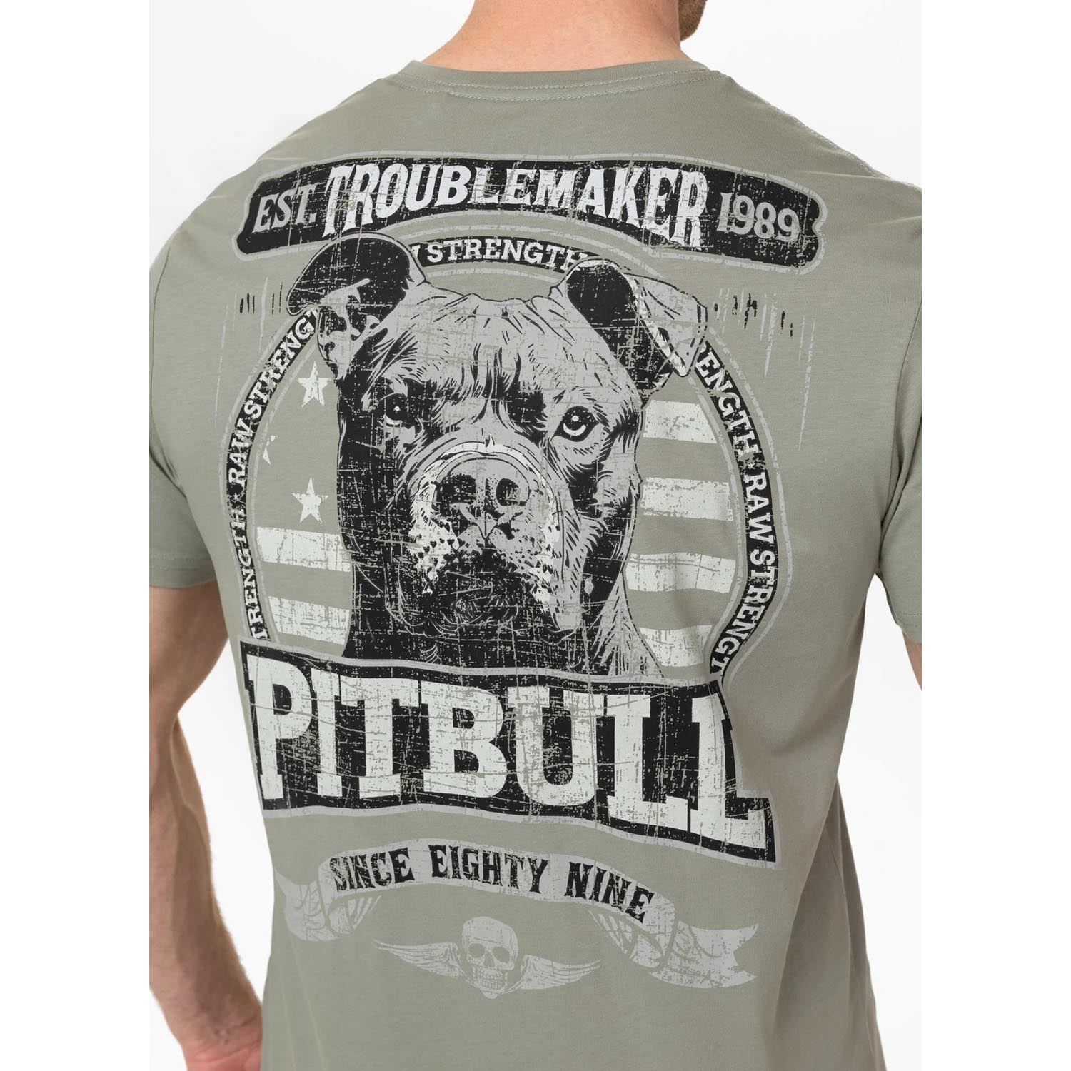 Pit Bull West Coast, T-Shirt, Troublemaker, grey, XXXL