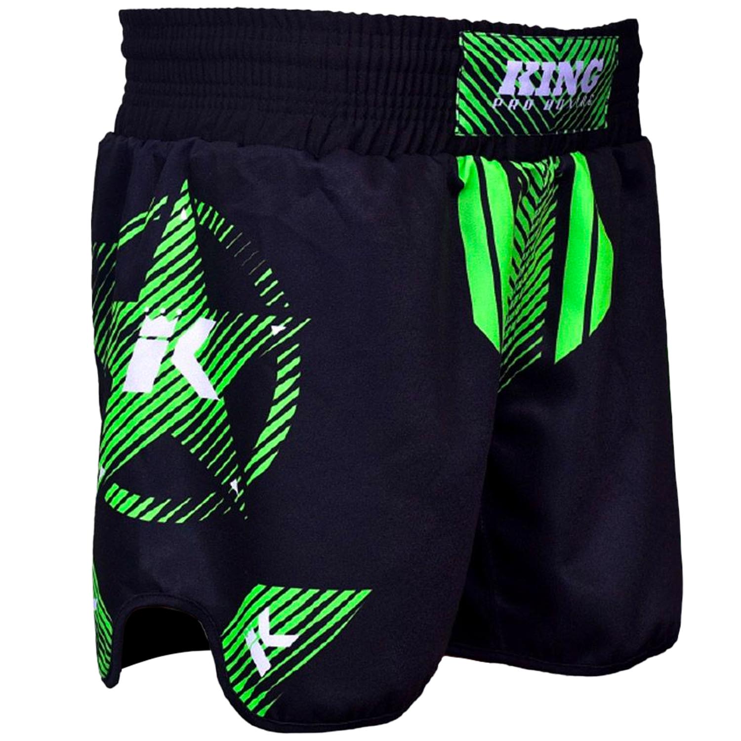 KING PRO Boxing MMA Fight Shorts, Legion 3, schwarz-grün, XL
