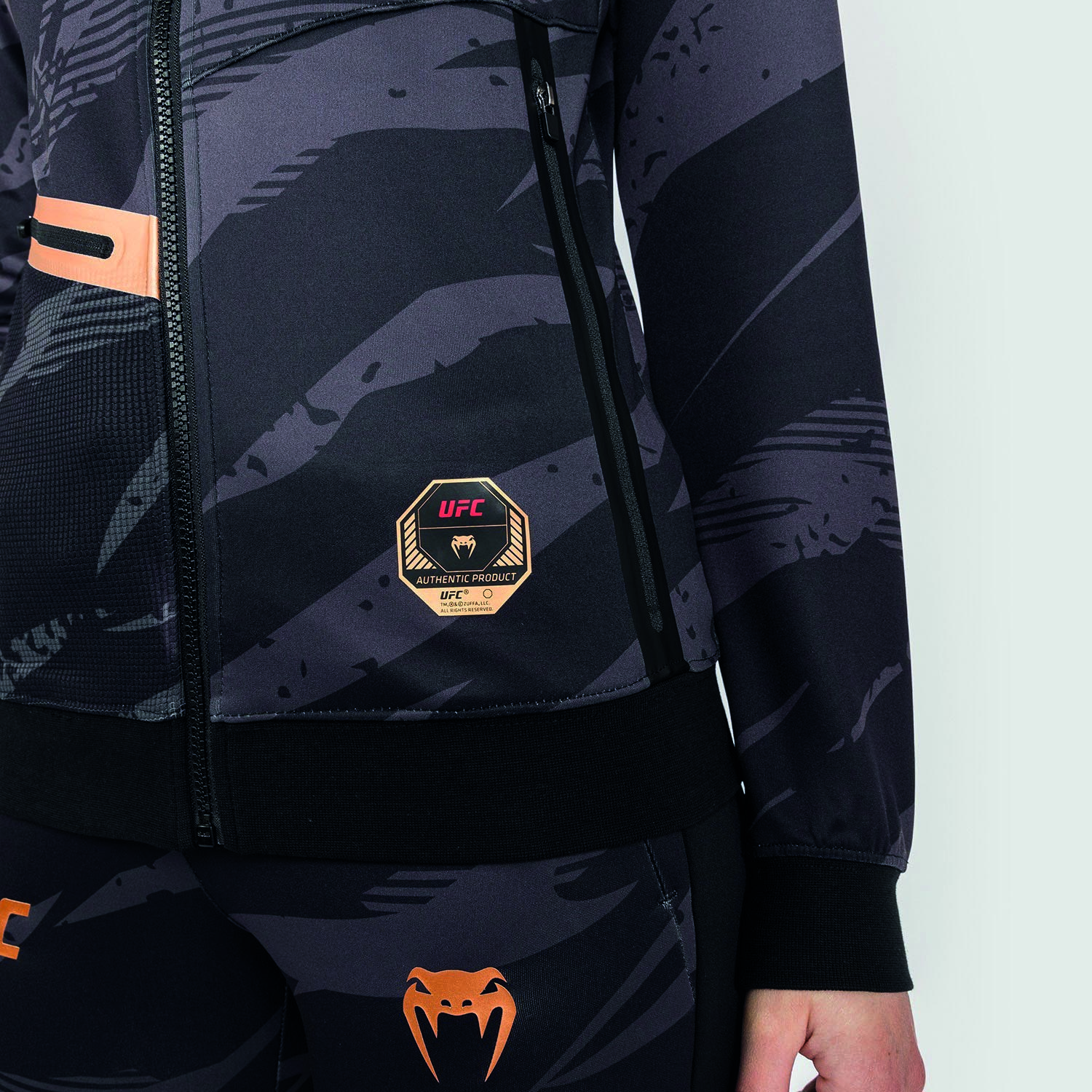 VENUM Zip Hoody, Damen, UFC Fight Week, Adrenaline, urban camo, XXL