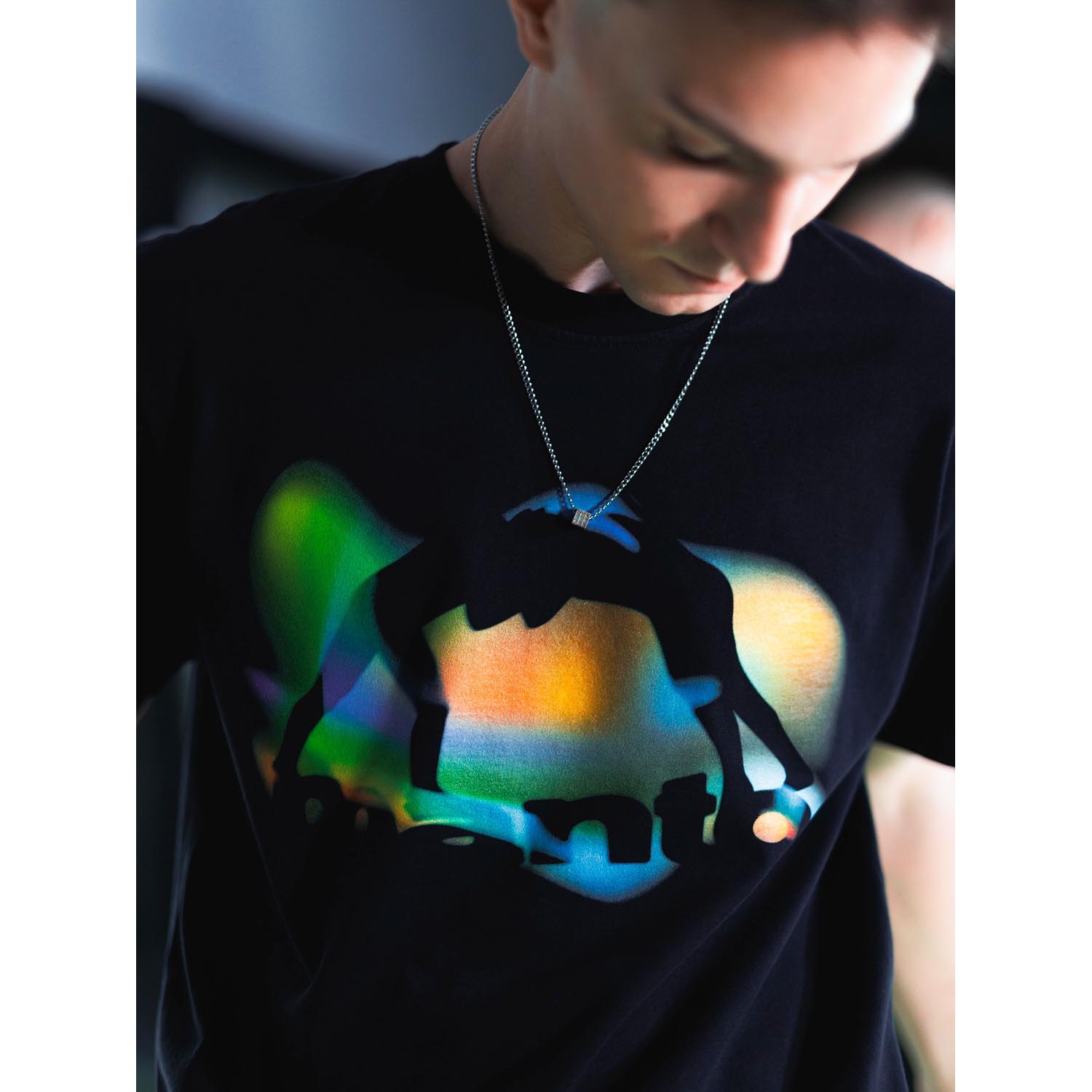 MANTO T-Shirt, Reflection, black, XXL