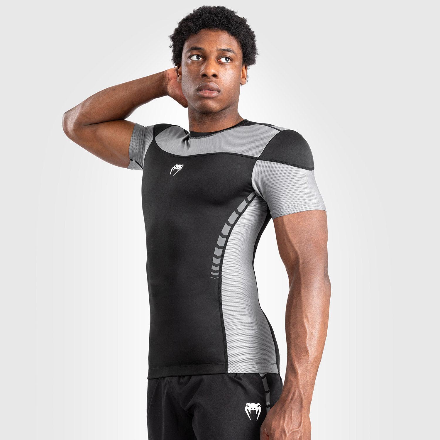 VENUM Rashguard, S/S, Tempest, schwarz-grau, M