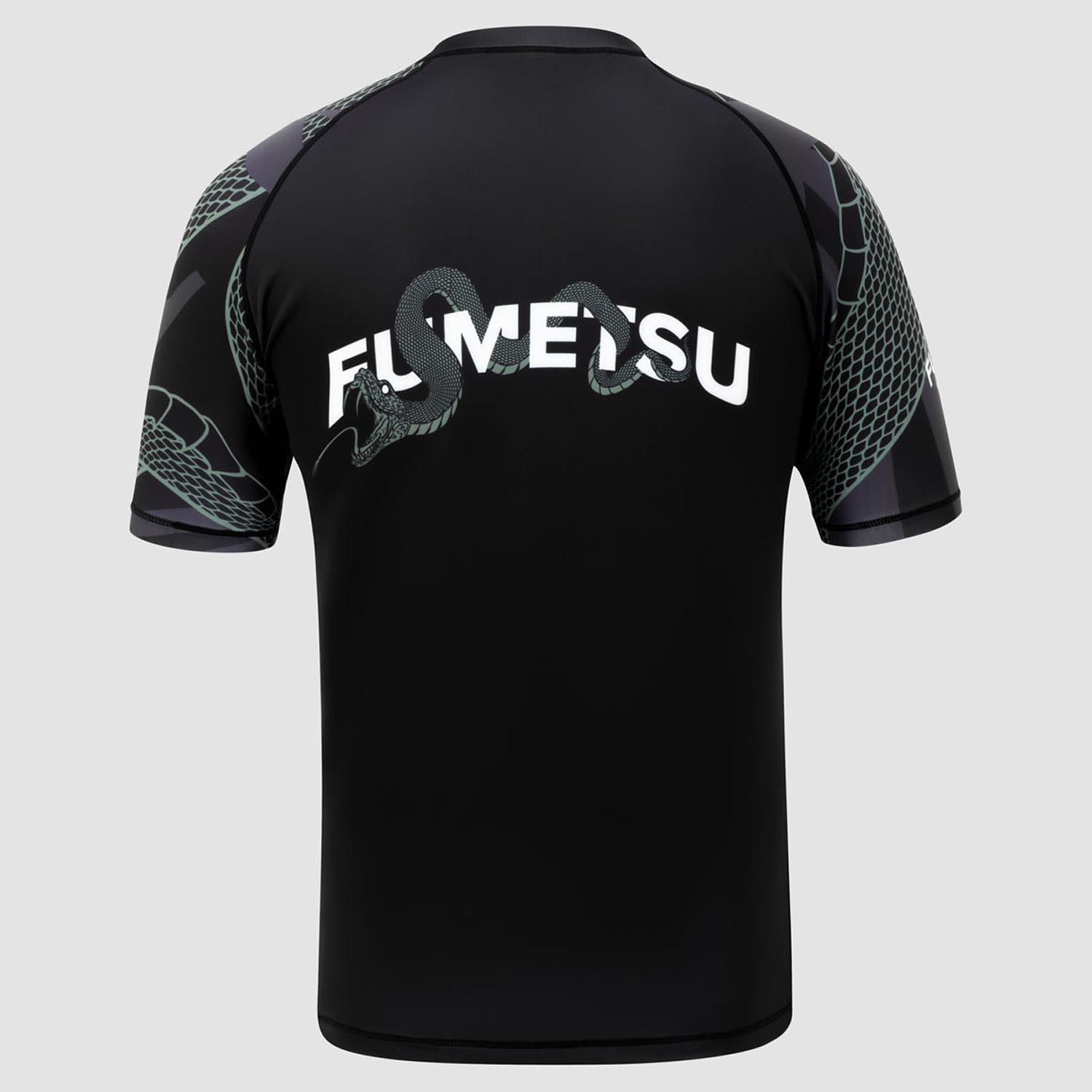 Fumetsu Rashguard, S/S, Anaconda, schwarz-khaki, S