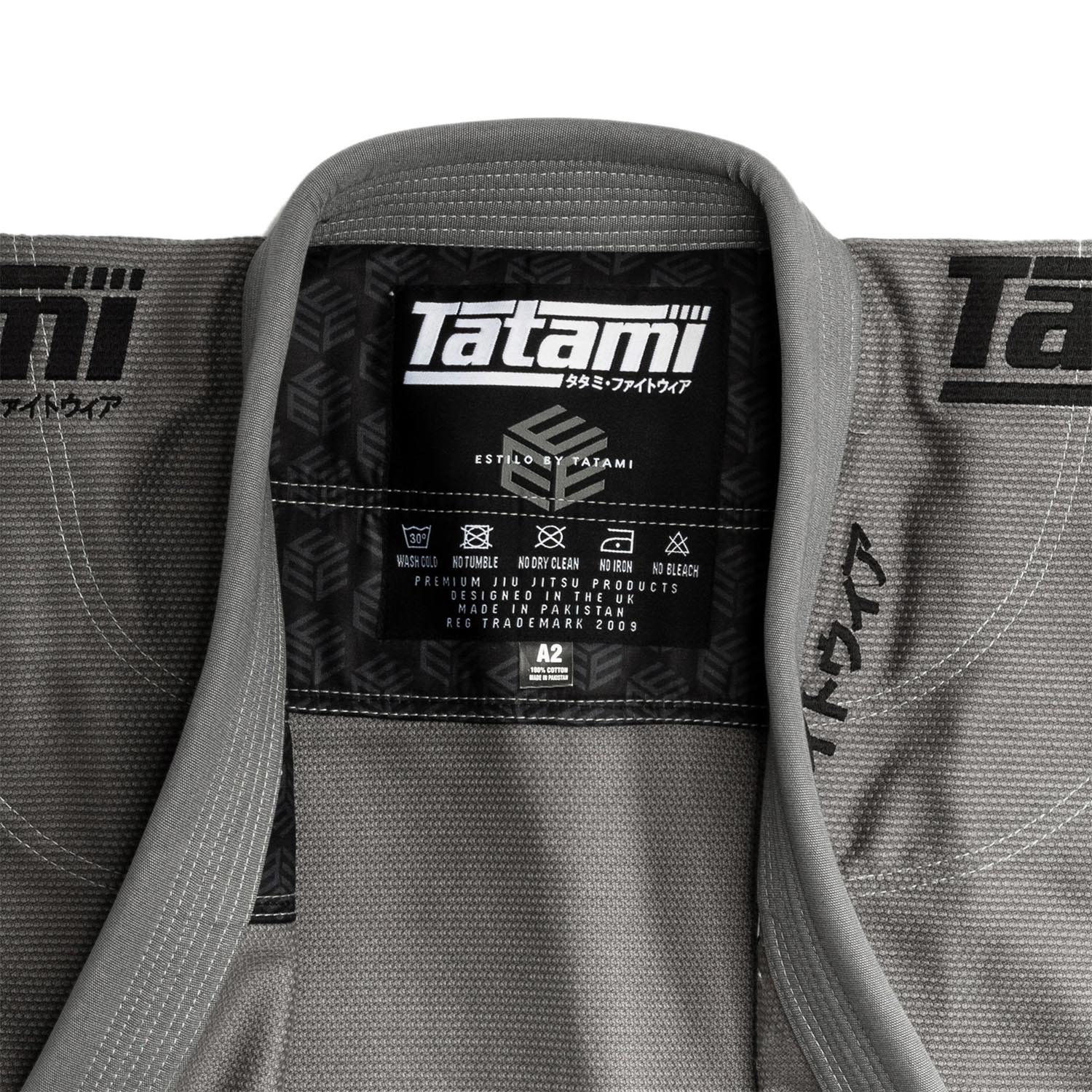 Tatami BJJ GI, Estilo Black Label, grey-black, A1