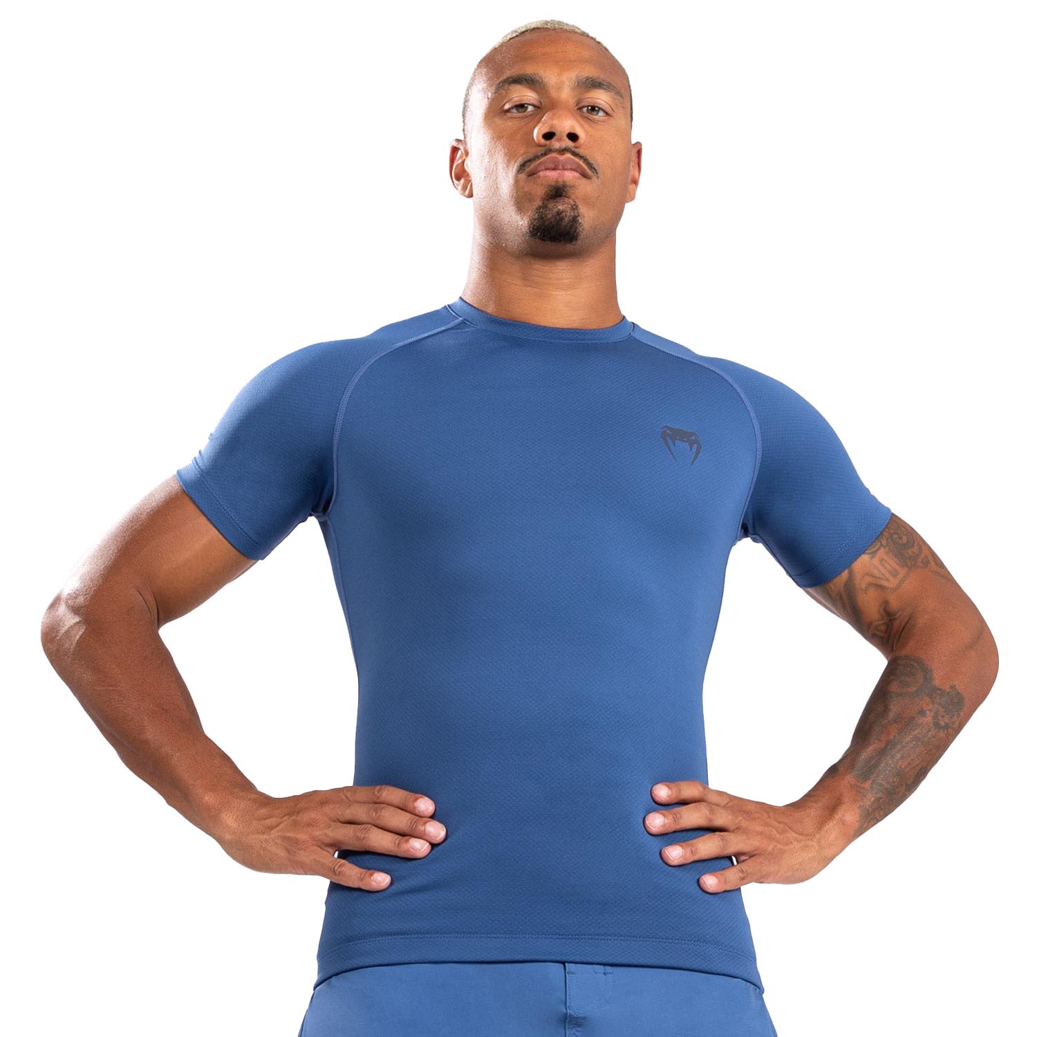 VENUM Rashguard, S/S, Contender, blau, XXL