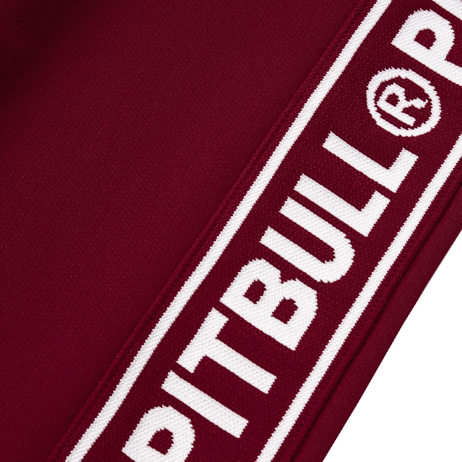 Pit Bull West Coast Jogging Pants, Tape Logo, wine red, L