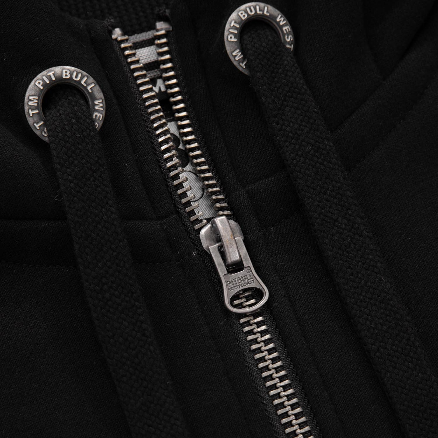 Pit Bull West Coast Zip Hoody, Small Logo, black, M
