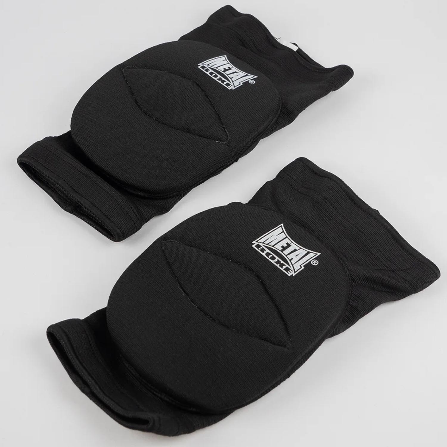 Metal Boxe Knee Protector, Kids, black-white