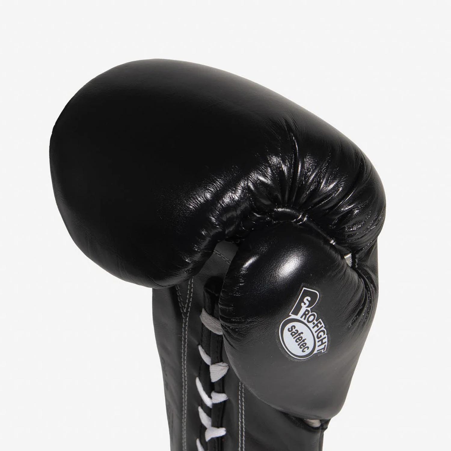 Cleto Reyes Boxhandschuhe, Safetec Contest, schwarz-silber, 10 Oz