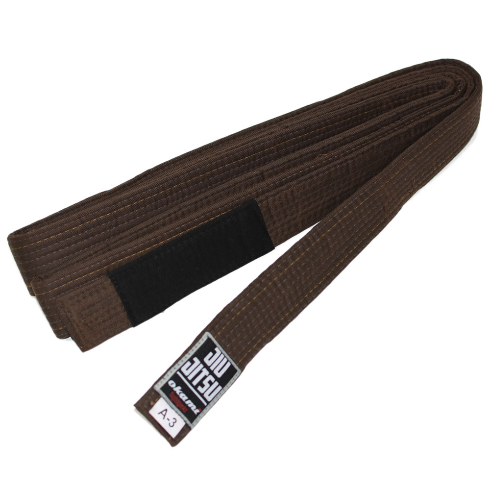 OKAMI BJJ Gürtel, braun, A4