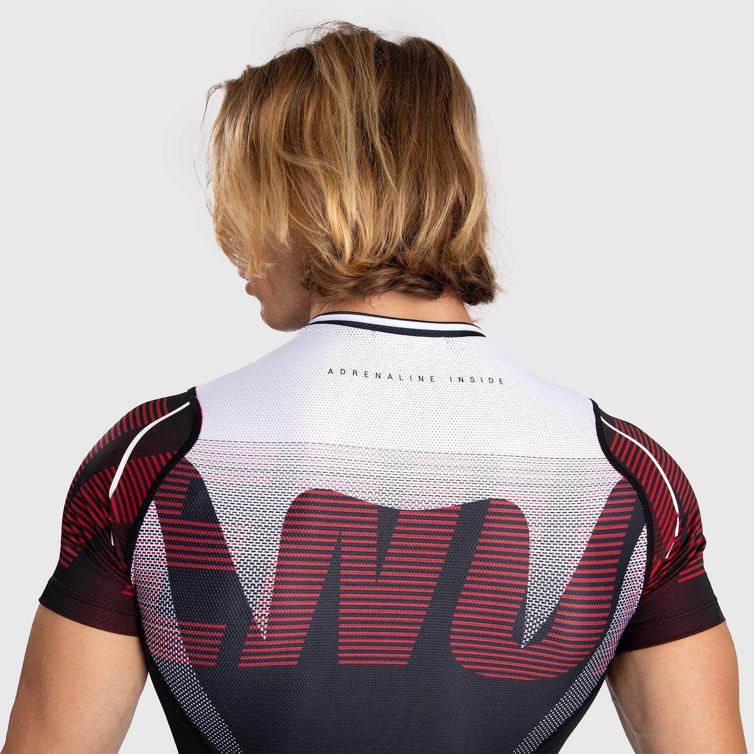 VENUM Rashguard, S/S, Adrenaline, schwarz-rot, M