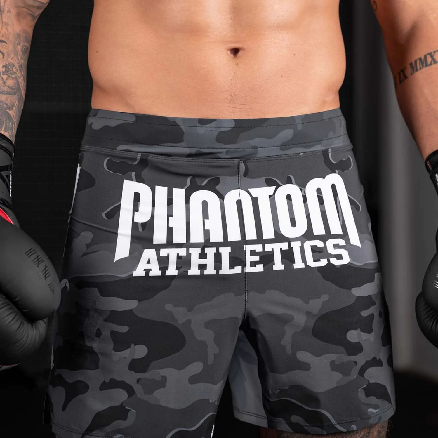 Phantom Athletics MMA Fight Shorts, Flex S, Boxed, L