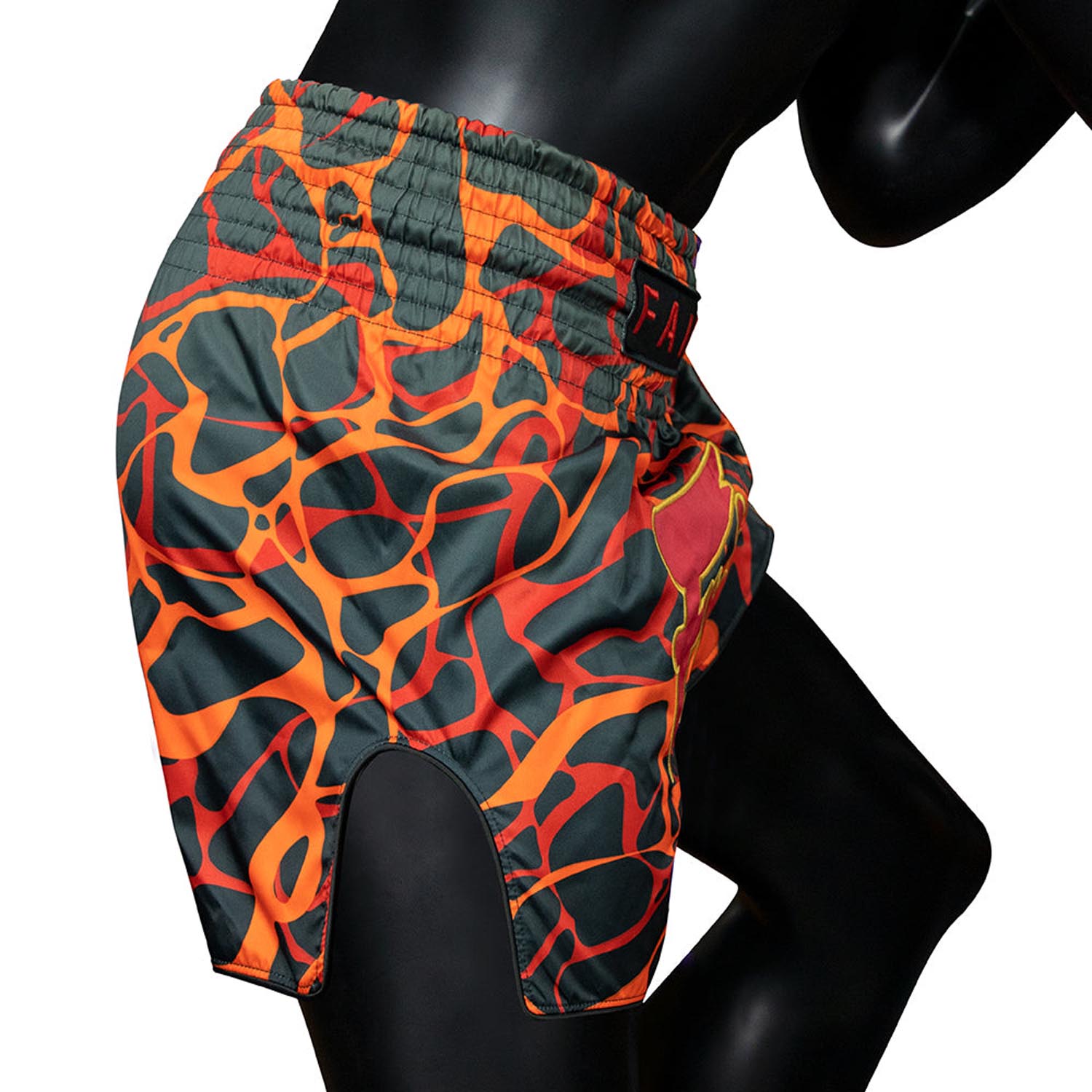Fairtex Muay Thai Shorts, BS1926, Magma, black-red, S