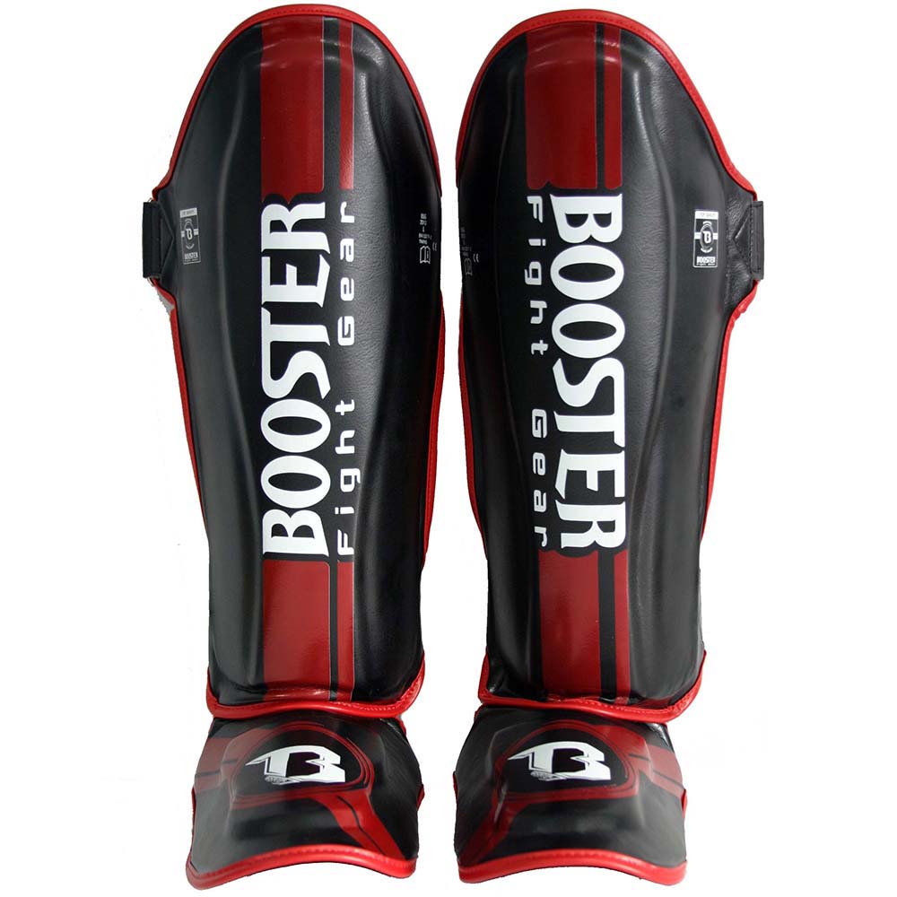 Booster Schienbeinschoner, V3, schwarz-rot, L