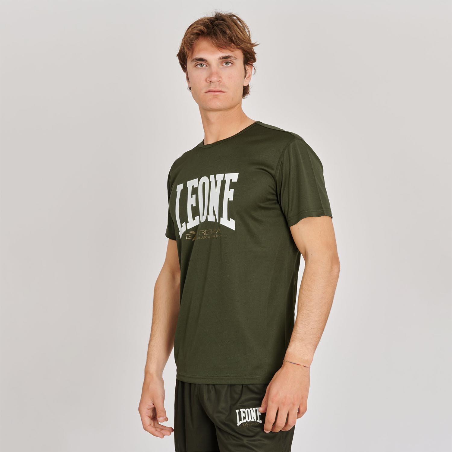 LEONE T-Shirt, Logo, ABX106, green M